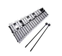 Fesjoy Strumento a Percussione Pieghevole Compatto Glockenspiel Xilofono da 30 Note Regalo con Borsa per Bambini