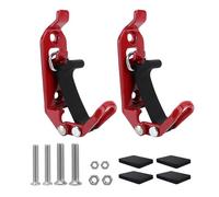 Fesjoy Supporti per Pala in Metallo Kit di Montaggio per Portapacchi Camion, Barche, Staffe Montaggio a Parete (Rossa)