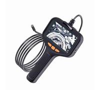 Fesjoy Telecamera per Boroscopio Ad Alta Definizione con luminosità Regolabile, Cavo Flessibile per Ispezione di Pareti, Esplorazione Sotterranea - Nera (5m)