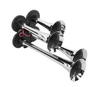 Fesjoy Tromba Ad Aria Compressa 150dB con 4 Trombe per Auto | Lega di acciaio ad alta resistenza, adatto per sistemi a 12/24 V, facile installazione, perfetto per furgoni e camion