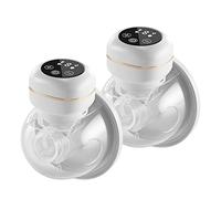 Fesjoy Tusta del Seno Indossabile, 3 modalità 9 Livelli di Aspirazione Bassa Rumore con Flangia Siliconica da 26 Mm Capacità di Conservazione di 150 Ml per L'allattamento Al Seno (2 pezzi)