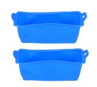 Fesjoy Vaschette per Grasso al Silicone, Griglia Riutilizzabile Ad Alta | Vassoio Raccogli Olio, Cottura Al Barbecue, Lavabile in Lavastoviglie, Manico Antiscivolo, Compatibile con il Piano di Lavoro