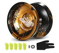 Fesjoy Yo-Yo in Alluminio - Palla Competitiva con Corde per Cuscinetti E Guanto - Regalo