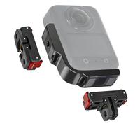 fesoklaf Supporto verticale orizzontale a forma di L a sgancio rapido magnetico con clip pieghevole a 2 rebbi, adattatore a vite da 1/4" per action camera OSMO 360, lega di alluminio leggera per Vlog
