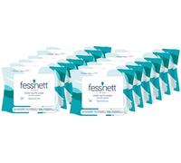 Fess'nett - Carta igienica umidificata, sensitiva, 50 pezzi, igiene e comfort, ultra morbida e resistente, perfetta per pelli sensibili, facile da usare, confezione da 12