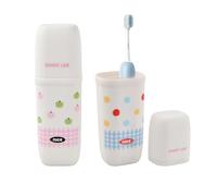 FESSOSKO 2 Pezzi Porta Spazzolino da Viaggio, Custodia Compatta Copri Spazzolino per Spazzolino e Dentifricio, Resistente agli Urto per Viaggi, Campeggio, Uso Quotidiano