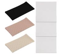FESSOSKO 3 pezzi Custodia Occhiali Morbida, Porta Occhiali in Pelle, Custodia Occhiali da Sole per Donna e Uomo, Nero+Bianco Crema+Cachi, con Tre Panni in Microfibra Grigi di Alta Qualità