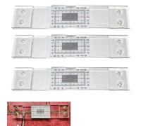 Fessurimetri per Crepe, 1/3/5PZ Fessurimetro da Parete Manuale, Monitor di Crepe Standard, Calibro a Contrasto Per Fessura D'angolo, Per Misurare e Registrare Le Crepe Nei Muri