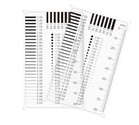 Fessurimetro, Righello per Valutatori di Veicoli, Calibro di Larghezza Della Crepa, Microscopio Micrometro, Crack Contrast Stain Card, Cuneo di Misura, Fessurimetri per Crepe, Attrezzatura Perito(2PZ)