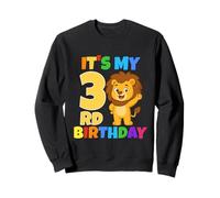 Festa a Tema It's My 3rd Birthday, Leone, Safari, Giungla, età 3 Anni Felpa