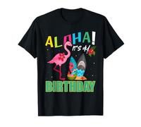 Festa Aloha Flamingo It's My Birthday Beach Girls Trip 2025 Maglietta