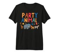 Festa Animale Compleanno Zoo Safari Tema Bambini Donne Uomini Maglietta Premium