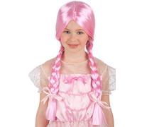 Festa - Carnival Toys: 2758: Parrucca Rosa C/trecce (bimba)