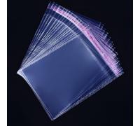 Festa Centro 7x10+2.5cm 100 pz Bustine Trasparenti Richiudibili con Chiusura Adesiva, Buste di Plastica Autoadesive OPP per Imballaggio