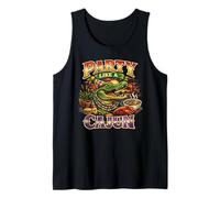 Festa Come Un Alligatore Cajun Partito Carnevale Mardi Gras Canotta