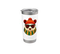 Festa come un panda Non oggi Panda Bicchiere termico in acciaio inox doppia parete