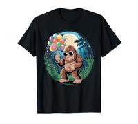 Festa come un Sasquatch - Bigfoot Balloon Bash Under the Moon Maglietta