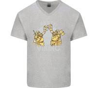 Festa Come Un Vichingo Thor Odin Valhalla Maglietta In Cotone A V