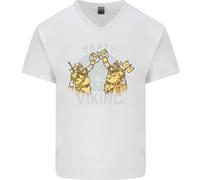 Festa Come Un Vichingo Thor Odin Valhalla Maglietta In Cotone A V