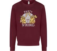 Festa Come Un Vichingo THOR ODINO VALHALLA Uomo Felpa Maglione