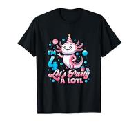 Festa Compleanno Axolotl Salamandra Messicana Kawaii Maglietta