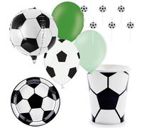 FESTA COMPPLEANNO TEMA CALCIO set da 57 pz INCLUDE palloncini 0YJL
