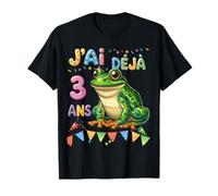 Festa d'anniversario grenouille pour Enfants de 3 Ans Maglietta