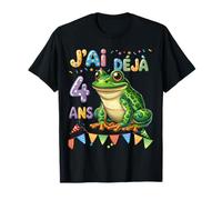 Festa d'anniversario grenouille pour Enfants de 4 Ans Maglietta