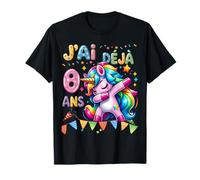 Festa d'anniversario Licorne pour Enfants de 8 Ans Maglietta