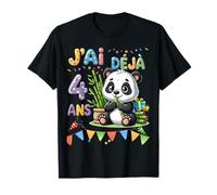 Festa d'anniversario Panda pour Enfants de 4 Ans Maglietta
