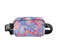 Festa dei genitori Bella Rosa Viola Fiori Moda Vita Borsa a Tracolla per Donne Uomini Grande Capacità con Cinghia Regolabile per Viaggio Corsa Escursionismo Uomini Uomini Uomini Festa dei Genitori,