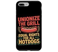 Festa dei lavoratori sindacalizzare la griglia uguali diritti per tutti gli hotdog Custodia per iPhone 7 Plus/8 Plus