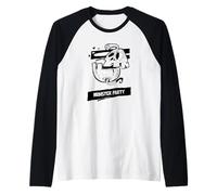 Festa dei Mostri (Grafica Divertente) Maglia con Maniche Raglan