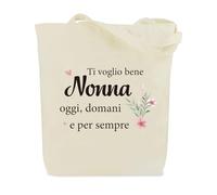 Festa Dei Nonni Idee Regali Regalo per Nonna Regali Festa Della Mamma Originali Natale Regalo Compleanno Festa Della Donna San Valentino Pasqua Halloween Idee Tote Bag per La Migliore Nonna