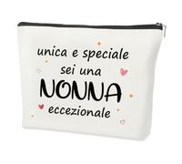 Festa Dei Nonni Idee Regalo Regalo Nonna,Originale Divertenti Regalo Festa Nonna Donna Anziana Compleanno San Valentino Della Memoria Anniversario Ringraziamento Capodanno Natale,Borsa per Cosmetici