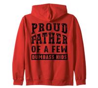 Festa dei Padri papà Orgoglioso di qualche Figlio scemo Felpa con Cappuccio