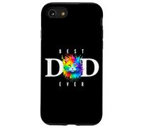 Festa del papà arcobaleno gatto camicia per papà, papà divertente PAPA Custodia per iPhone SE (2020) / 7 / 8