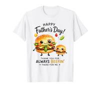 Festa del papà Beefin' Burger Dad Pun Maglietta