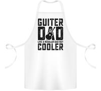 Festa Del Papà Chitarra Dad Like A Normale Papà Cotone Grembiule 100% Biologico