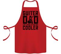 Festa Del Papà Chitarra Dad Like A Normale Papà Cotone Grembiule 100% Biologico