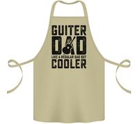 Festa Del Papà Chitarra Dad Like A Normale Papà Cotone Grembiule 100% Biologico
