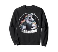 Festa del papà Dadacorn Baby Unicorn Dad, Daddy Funny Dadacorn Felpa