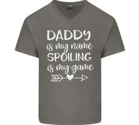 Festa Del Papà Daddy È Il Mio Nome Divertente Maglietta In Cotone A V Per Uomini