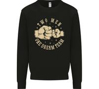 Festa Del Papà Due Uomini Un Sogno Team Papà Figlio Bambini Felpa