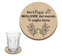 Festa Del Papa Idee Regalo,Regalo Papà,Regalo Papa Compleanno,Regali per Papà,Mi è Nato Un Papà,Regalo Neo Papà,Sottobicchieri Legno,Regalo Del Papa,Papà Regalo,Regalo Di Papà.,Regalo Natale Papa