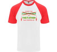 Festa Del Papà IN Il Passo Che a Scale Up Uomo S/S Baseball T-Shirt