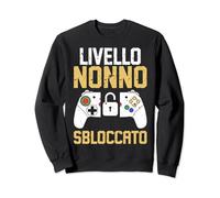 Festa Del Papà Livello Nonno Sbloccato Nonno Gaming Felpa