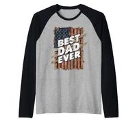 Festa del papà Miglior papà del Mondo Maglia con Maniche Raglan