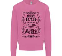 Festa Del Papà Migliore Papà IN la Parola Uomo Felpa Maglione
