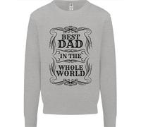 Festa Del Papà Migliore Papà IN la Parola Uomo Felpa Maglione